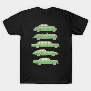Green Classic Cars T-Shirt